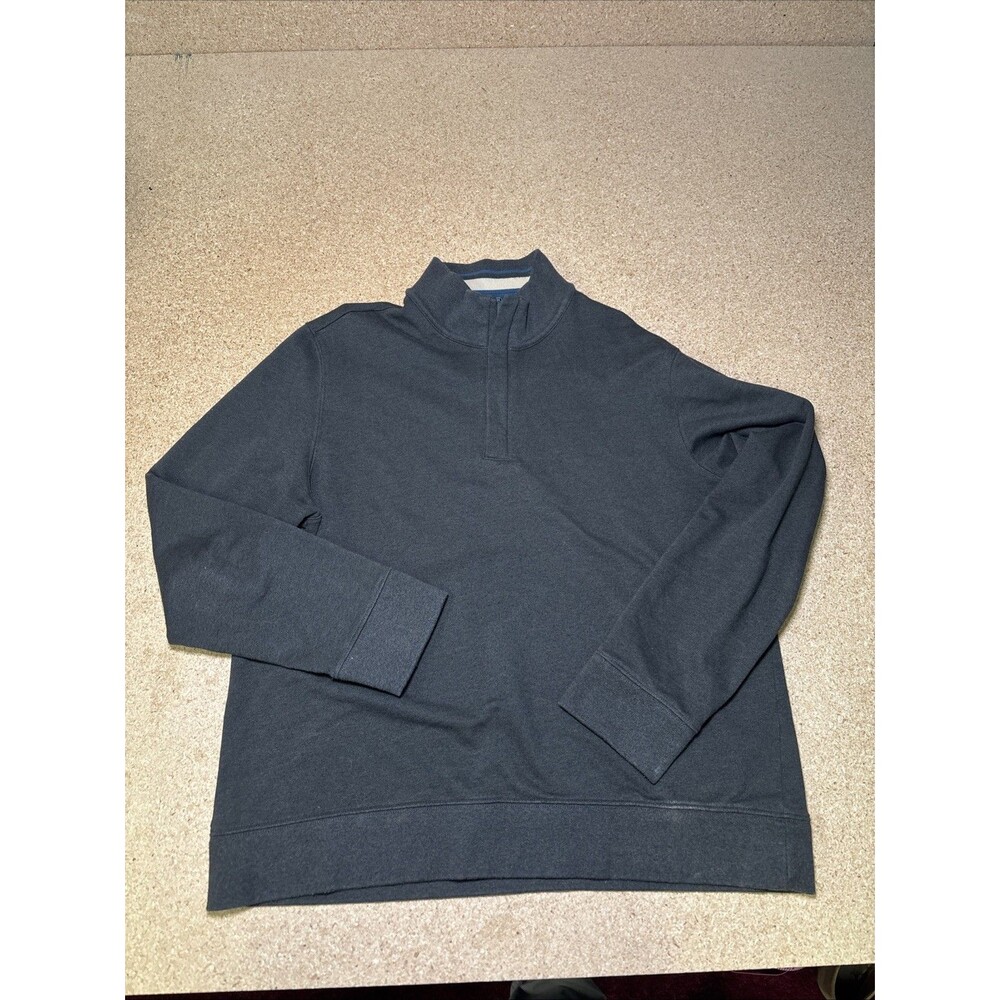 Untuckit Sweater Men's XL Green Pullover 1/4 Zip Corral Sweatshirt I3